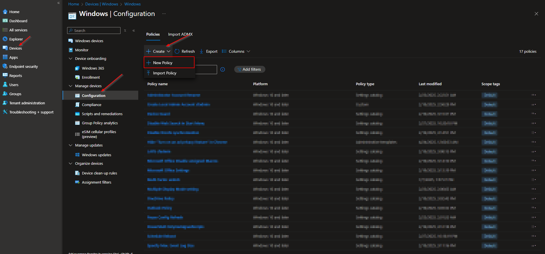 Creating a Custom configuration profile in Intune